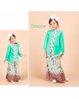 QA-698 KIDS KEBAYA SET TURQUOISE