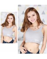 QA-699 BASIC SPORT PADDED BRALETTE GREY