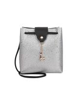 KW80524 GLITTER DEER SLING BAG SILVER