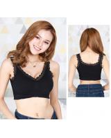 QA-702 LACE BRALETTE BLACK