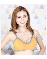 QA-703 TWO TONE BRALETTE YELLOW