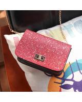 KW80547 GLITTER SLING BAG RED