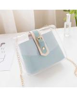 KW80556 STYLISH WOMEN'S TRANSPARENT BAG BLUE