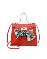 KW80560 TRENDY RIBBON WOMEN BAG RED