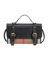 KW80575 CHECKER SLING BAG BLACK