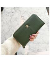 KW80677 LOVELY WOMEN'S LONG PURSE DARK GREEN