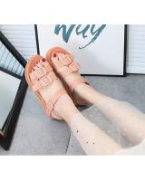 QA-725 WOMEN'S BUCKLE SANDALS PINK