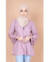 QA-735 BASIC PLAIN BLOUSE LIGHT PURPLE
