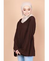 QA-740 WOMEN'S BLOUSE BROWN