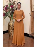 BM71240 TRENDY MODERN JUBAH MUSTARD