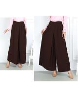 QA-754 CASUAL HIGH WAIST PANTS BROWN