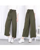 QA-794 PALAZZO PANTS ARMY GREEN