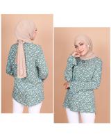 QA-797 FLORAL PRINTED BLOUSE MINT