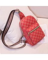 KW80777 Women's Checker Chest Bag Red