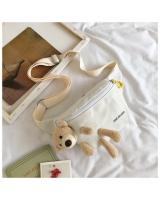 KW80790 Bear Chest Bag White