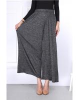 QA-801 WIDE LEG PANTS BLACK