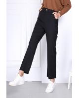 QA-802 ELASTIC PANTS BLACK 