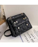 KW80819 Quilted Sling Bag Collections Black