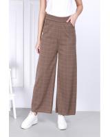 QA-813 CHECKERED PANTS KHAKI