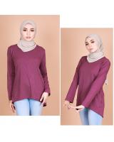 QA-820 LOW BASIC BLOUSE PURPLE