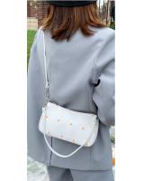 KW80874 Flower Sling Handbag White