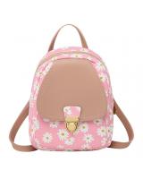 KW80898 Daisy Printed Korean Backpack Pink