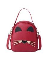 KW80909 Cute Cat Bag Red