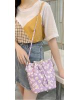 KW80910 Floral Bucket Handbag Purple