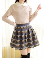 BM71396 Collared Women's Top Almond