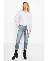 BM71429 Embroidery Knot Top As Picture
