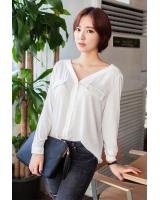 BM71433 Korean Button Top White