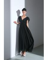 BM71457 Maxi Ruffle Dress Black