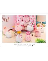 Rabbit Series Japanese Creative Pudding Plush  Snack Pillow Cushion Toys