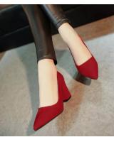 KL802 - Trendy OL Heels Red