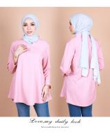 QA-839 - Stylish Front Button Blouse Light Pink