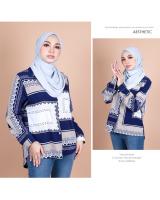 QA-842 - Vintage Blouse Blue