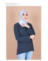 QA-845 - Stylish Simple Blouse Grey