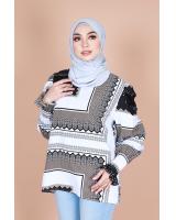 QA-866 - Fashion Long Sleeve Vintage Blouse White