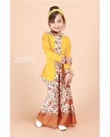 QA-880 - Stylish Kids Baju Kurung Yellow 
