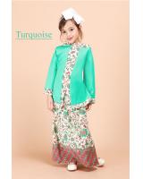 QA-880 - Stylish Kids Baju Kurung Turquoise