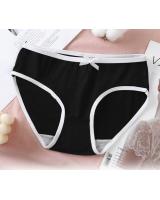 QA-891 Comfy Breathable Bowknot Panties Black