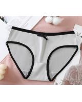 QA-891 Comfy Breathable Bowknot Panties Grey