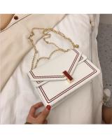 QA-896 Fashion Embroidered Sling Bag White