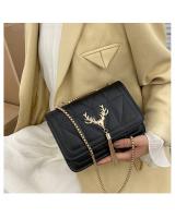 QA-899 Fashion Deer Chain Sling Bag Black