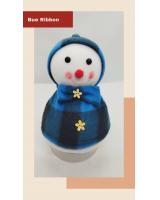(Blue Ribbon) Christmas Snowman with Bear Vanhouten Chocolate / door gift 