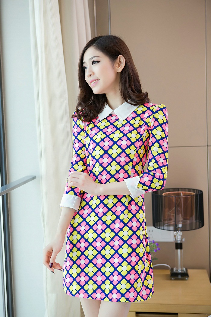 WD4210 Fashion Dress Blue
