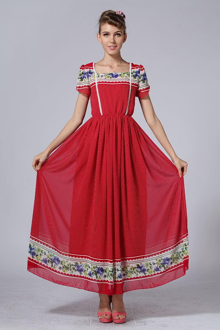 WD4477 Elegant Dress Red