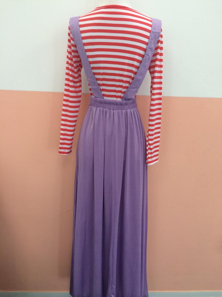 WH3313 Two Pieces Jubah Purple