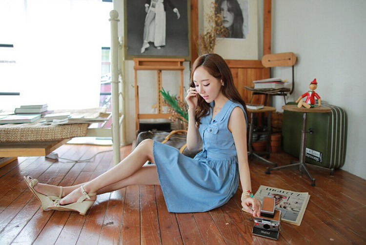 WD5756 Fashion Dress Blue