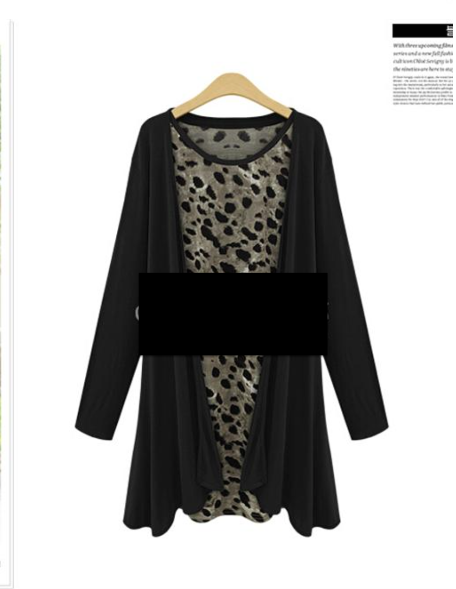WT5776 Two Pieces Top Black